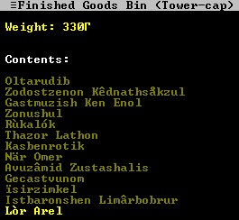 Finished goods are not particularly useful, only adding to your wealth (and all of things that entitles). A bin full of them is every kobold thief's dream.