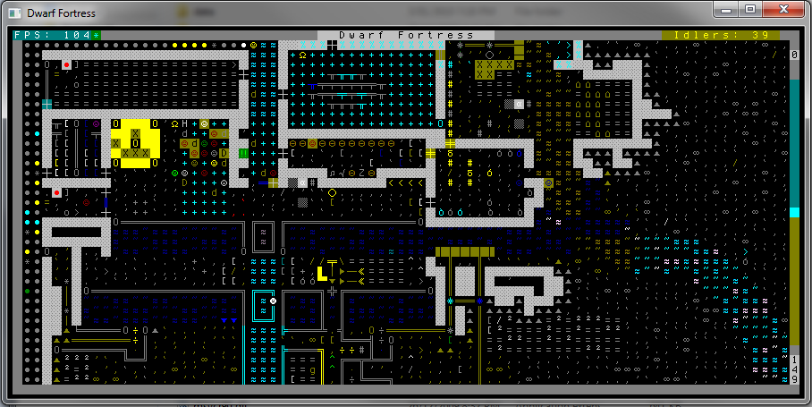Terminal v 1.9. Dwarf Fortress icon.